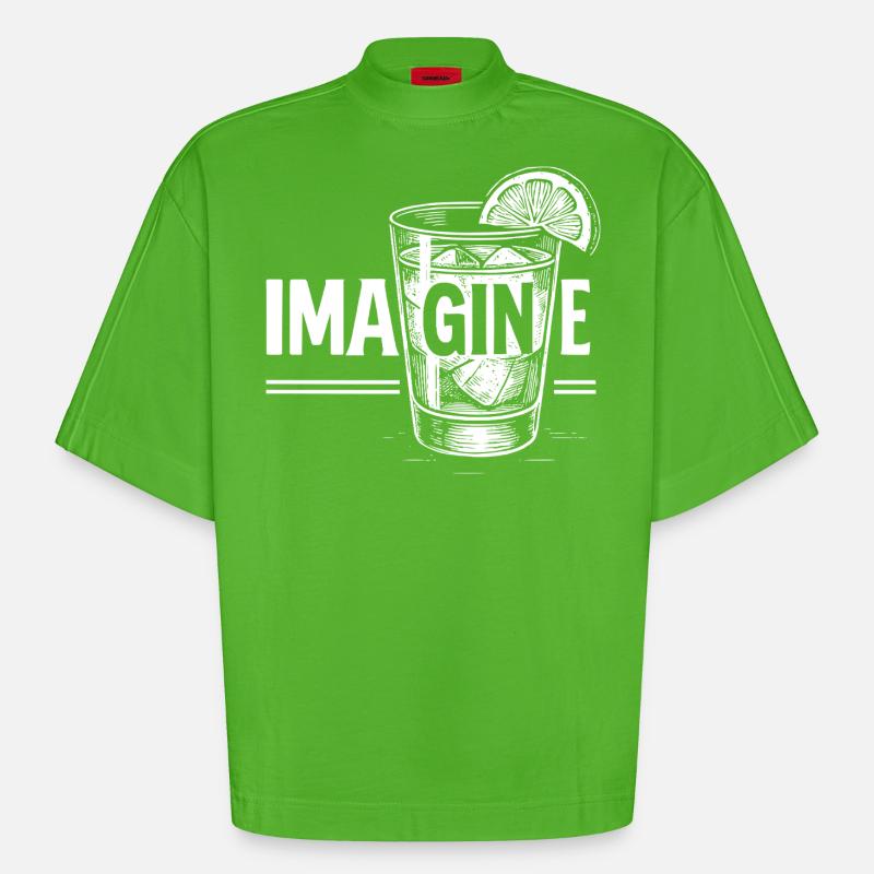 Imagine: Perfekte Geschenkidee! - Heavyweight Oversized Organic Boxy T-Shirt Made in EU - Apple Neon