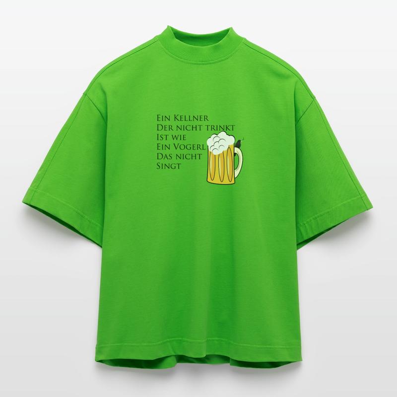 Kellner Trinkspruch Heavyweight Oversized Organic Boxy T-Shirt Made in EU