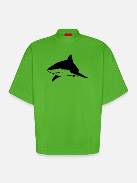 Hai-Tier - Heavyweight Oversized Organic Boxy T-Shirt Made in EU - Apple Neon