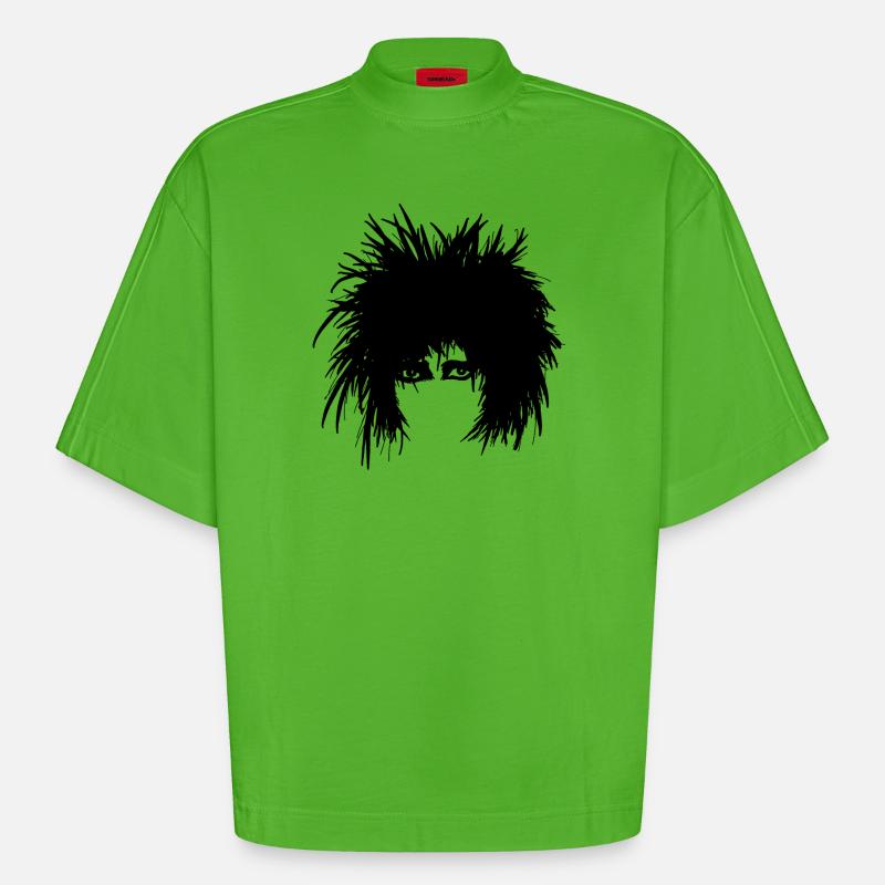 Dark Wave Electro Pop Punk 80er - Heavyweight Oversized Organic Boxy T-Shirt Made in EU - Apple Neon