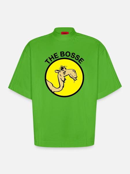 The Bosse I - T-shirt bio épais oversize Boxy fabriqué en UE - Apple Neon