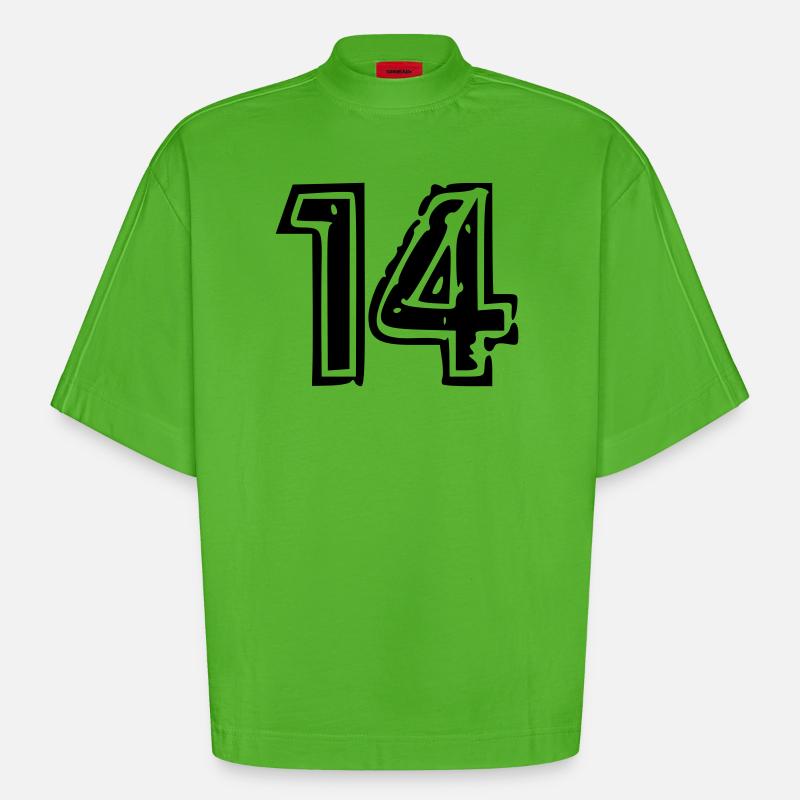 Johan - Heavyweight Oversized Organic Boxy T-Shirt Made in EU - Apple Neon