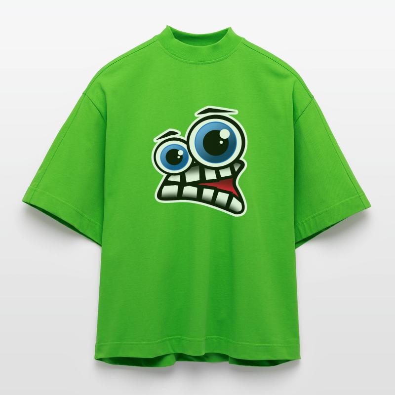 Face Comic Heavyweight Oversized Organic Boxy T-Shirt Made in EU