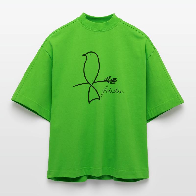 Peace Heavyweight Oversized Organic Boxy T-Shirt Made in EU