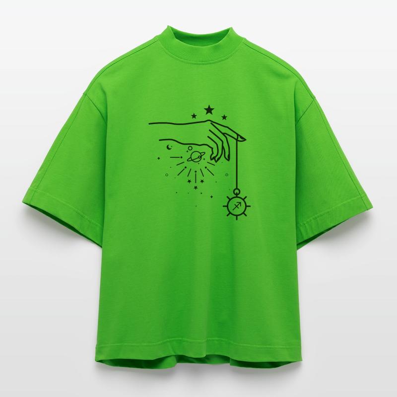Midnight Dot Heavyweight Oversized Organic Boxy T-Shirt Made in EU