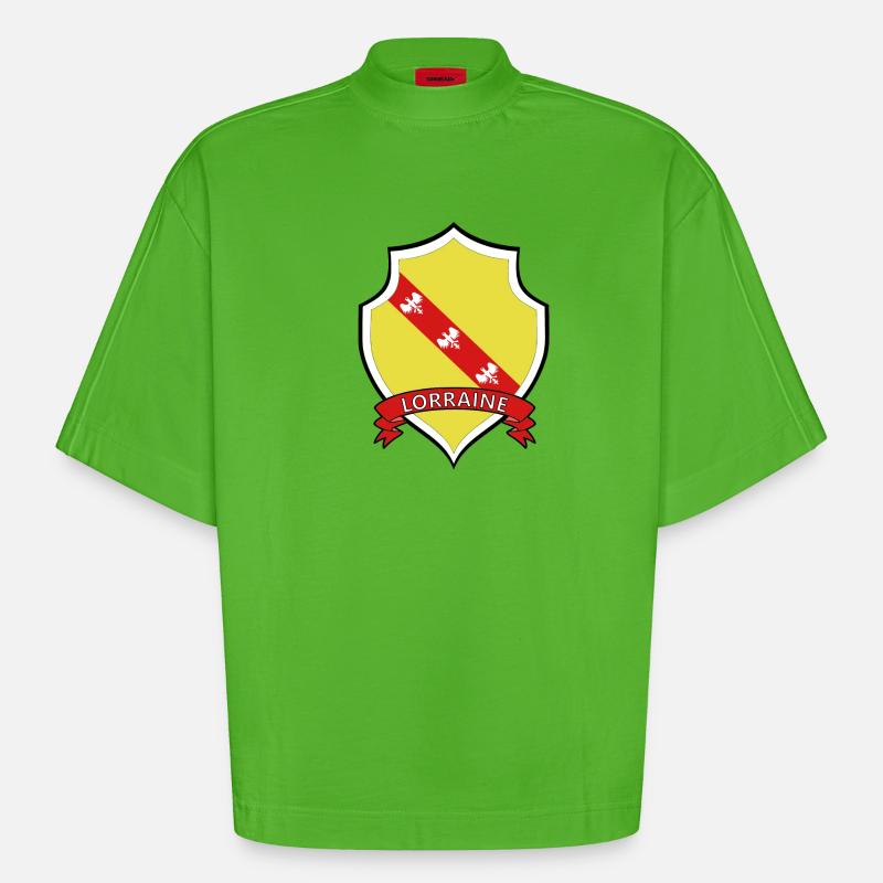 Lorraine - Heavyweight Oversized Organic Boxy T-Shirt Made in EU - Apple Neon