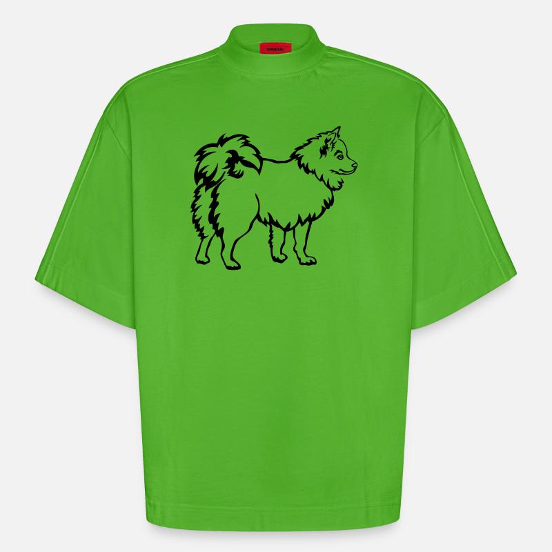 Sharp - Heavyweight Oversized Organic Boxy T-Shirt Made in EU - Apple Neon