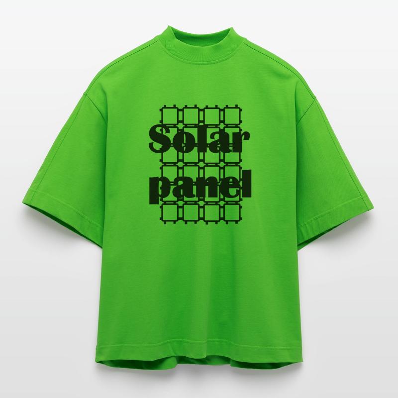 solar panel SOLAR PANEL Heavyweight Oversized Organic Boxy T-Shirt Made in EU