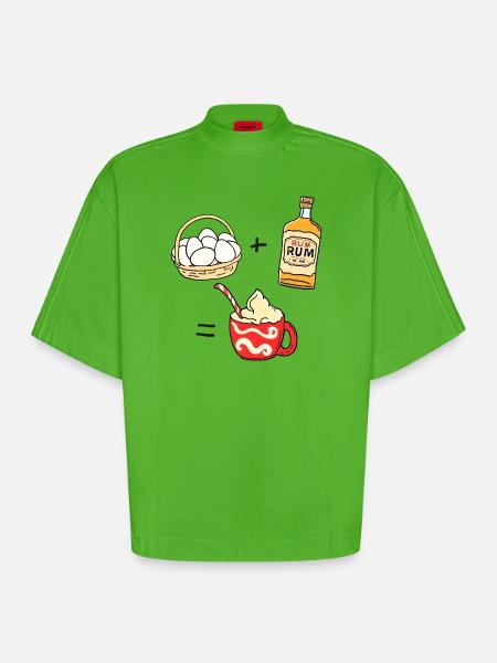 Eierpunsch - Heavyweight Oversized Organic Boxy T-Shirt Made in EU - Apple Neon