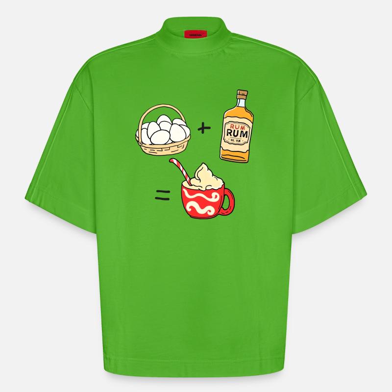 Eierpunsch - Heavyweight Oversized Organic Boxy T-Shirt Made in EU - Apple Neon
