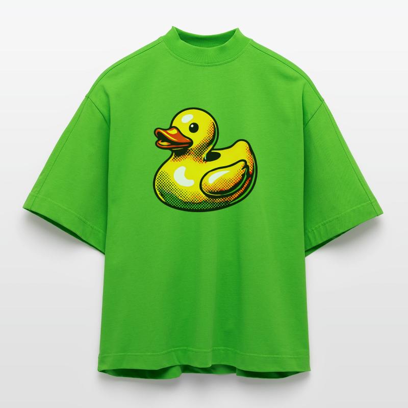 Duckling Duck Duck Duck Heavyweight Oversized Organic Boxy T-Shirt Made in EU
