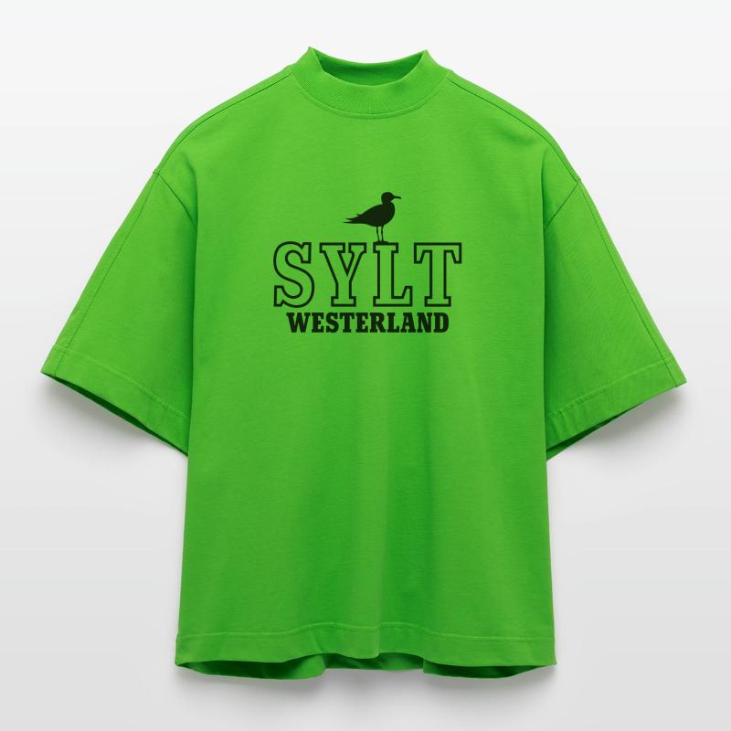 Sylt Westerland Heavyweight Oversized Organic Boxy T-Shirt Made in EU