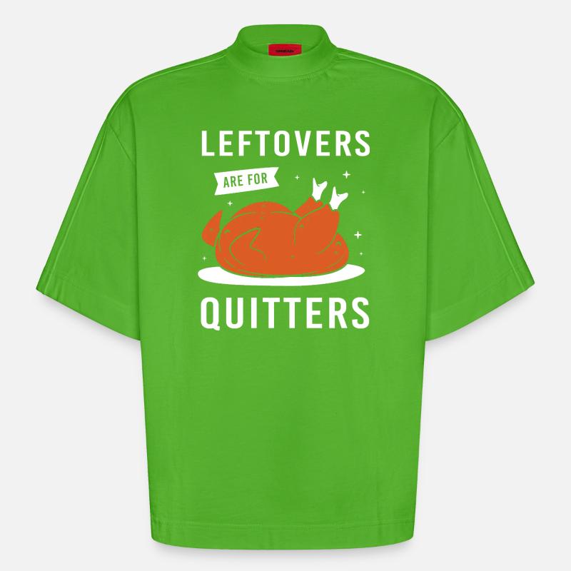 Thanksgiving Mama Mutter Oma Großmutter - Heavyweight Oversized Organic Boxy T-Shirt Made in EU - Apple Neon
