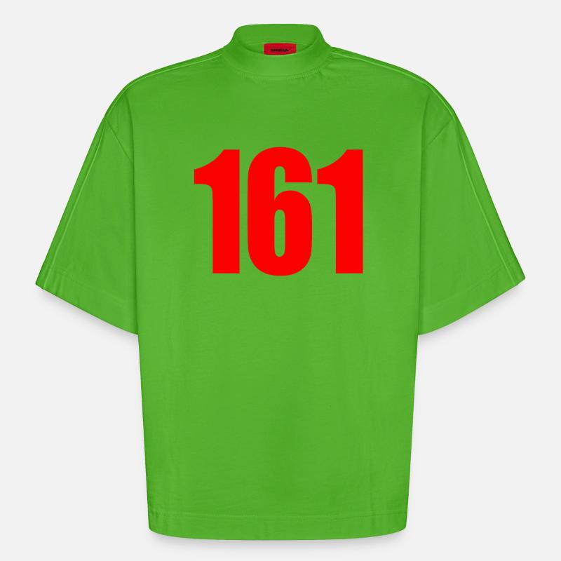 161 – Déclaration du Code Antifa - T-shirt bio épais oversize Boxy fabriqué en UE - Apple Neon