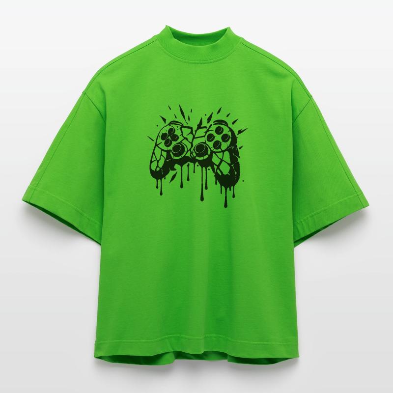 Kaputter Controller Heavyweight Oversized Organic Boxy T-Shirt Made in EU