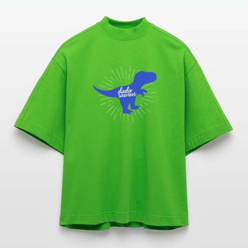 Dadasaurus Dadasaurus Daddy Dinosaur T-Rex T-shirt bio épais oversize Boxy fabriqué en UE
