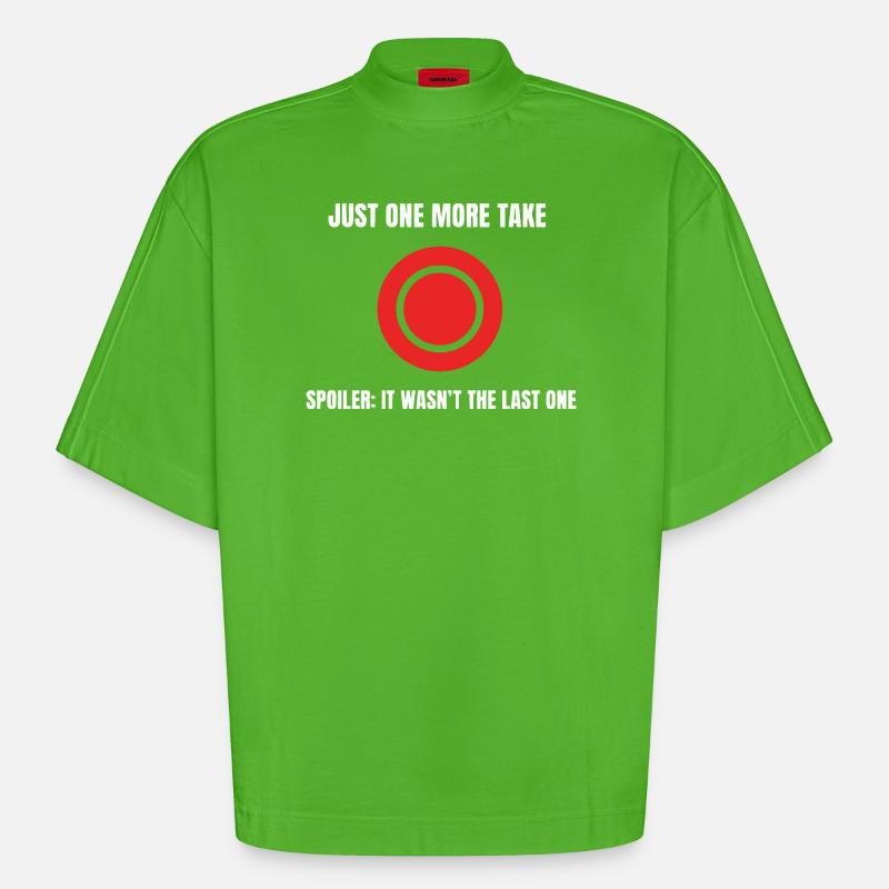 Noch Ein Take – Finaler Clip - Heavyweight Oversized Organic Boxy T-Shirt Made in EU - Apple Neon
