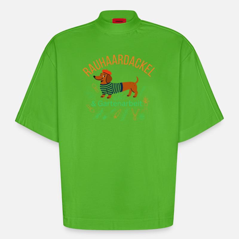 Gipfeli Tester aus Leidenschaft - Schweizer Frühst - Heavyweight Oversized Organic Boxy T-Shirt Made in EU - Apple Neon