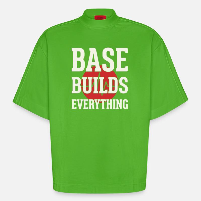 Zone 2 Training Herzfrequenztraining Einfaches - Heavyweight Oversized Organic Boxy T-Shirt Made in EU - Apple Neon
