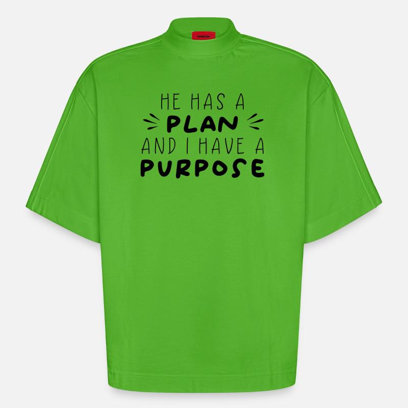 Plan & But - T-shirt bio épais oversize Boxy fabriqué en UE - Apple Neon