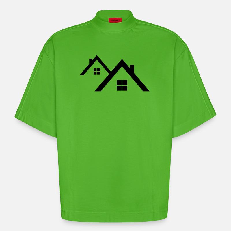 Dach - Heavyweight Oversized Organic Boxy T-Shirt Made in EU - Apple Neon