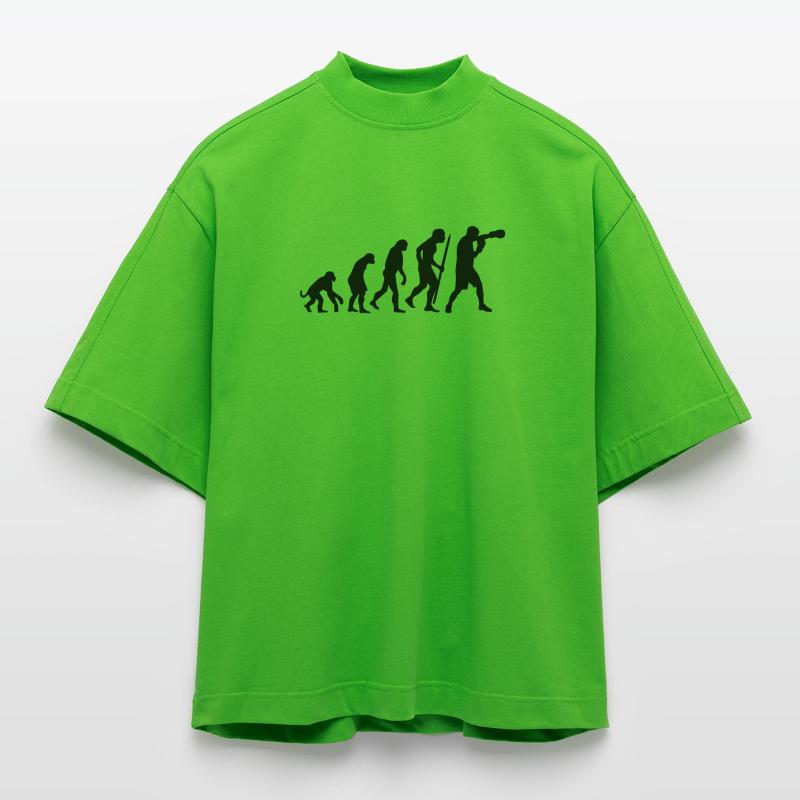 Evolution de la boxe T-shirt bio épais oversize Boxy fabriqué en UE