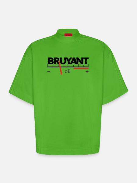 Bruyant - T-shirt bio épais oversize Boxy fabriqué en UE - Apple Neon