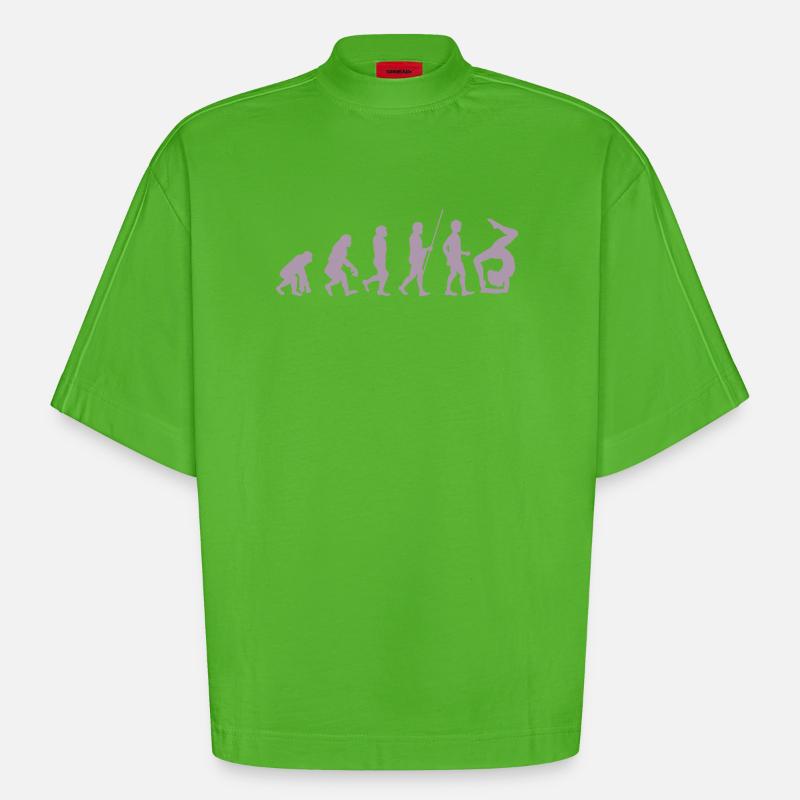 Turnerin Turner Evolution der Turnerin - Heavyweight Oversized Organic Boxy T-Shirt Made in EU - Apple Neon