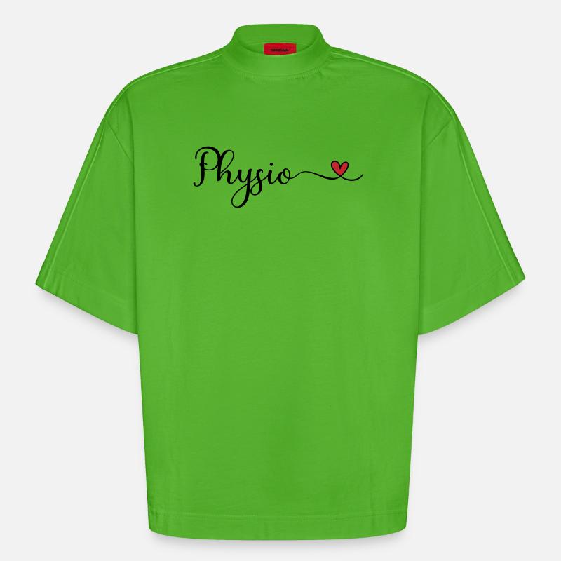 Physio - Heavyweight Oversized Organic Boxy T-Shirt Made in EU - Apple Neon