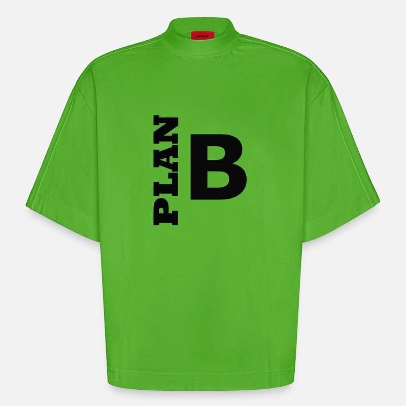 Plan B / Super als Geschenkidee - Heavyweight Oversized Organic Boxy T-Shirt Made in EU - Apple Neon