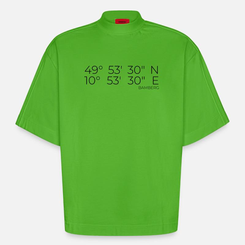 Coordinates Bamberg - Heavyweight Oversized Organic Boxy T-Shirt Made in EU - Apple Neon