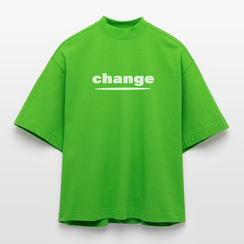 CHANGE Heavyweight Oversized Organic Boxy T-Shirt Made in EU