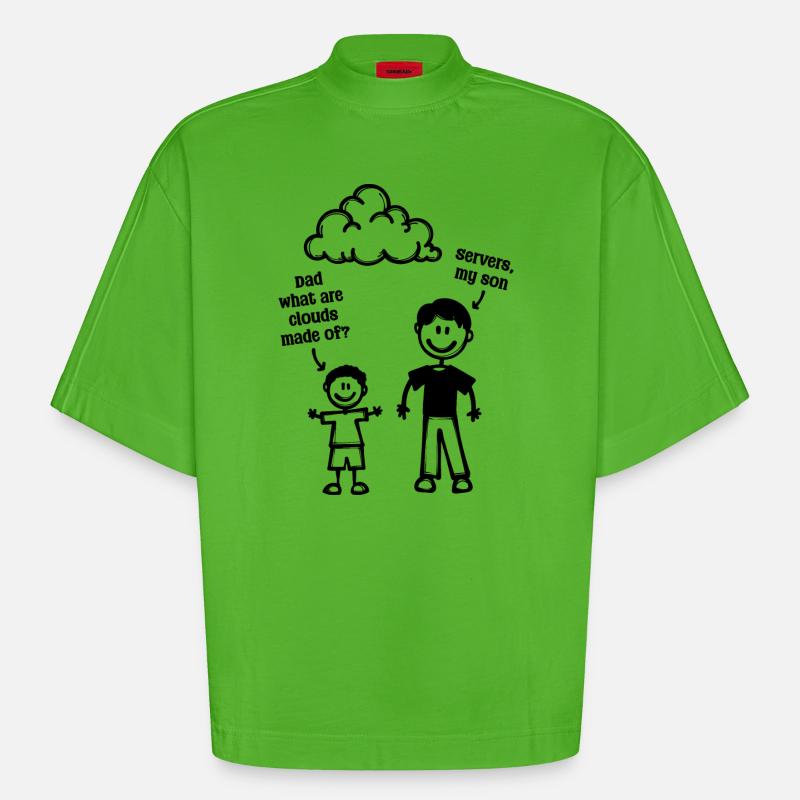 Bugfixing Skripting Statement Developer Bugs - Heavyweight Oversized Organic Boxy T-Shirt Made in EU - Apple Neon