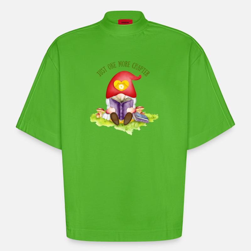 Nur noch ein Kapitel - Heavyweight Oversized Organic Boxy T-Shirt Made in EU - Apple Neon