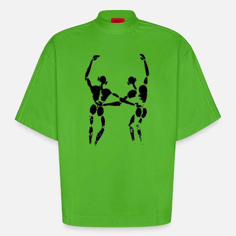 Amis - T-shirt bio épais oversize Boxy fabriqué en UE - Apple Neon