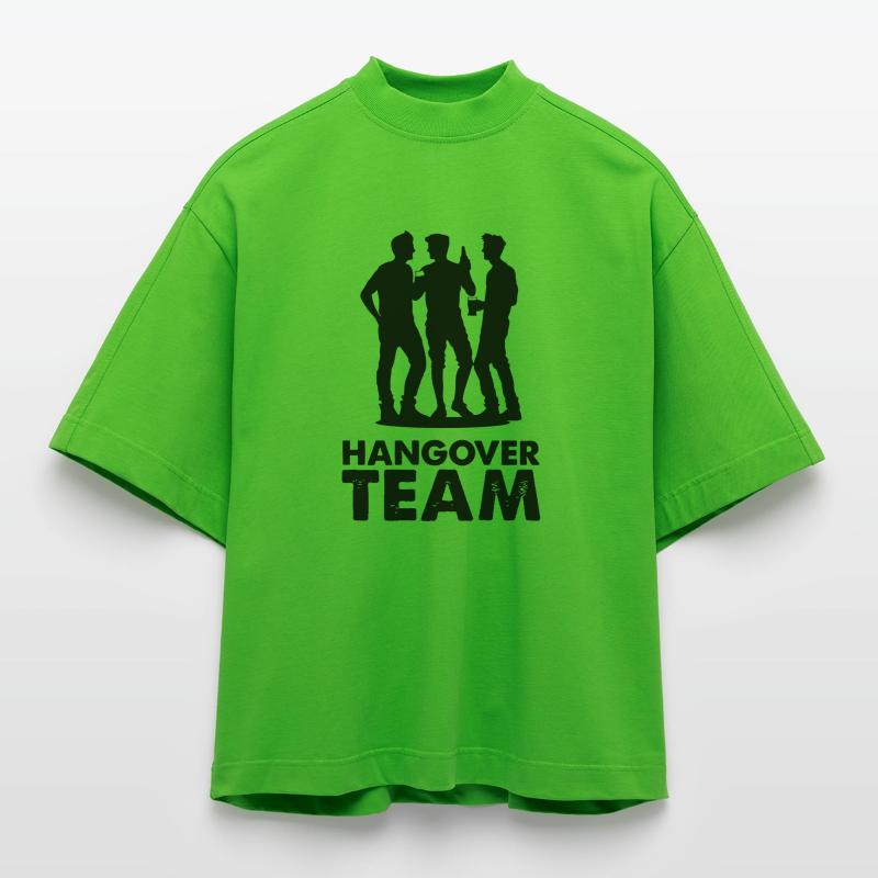 équipe_gueule_de_bois T-shirt bio épais oversize Boxy fabriqué en UE