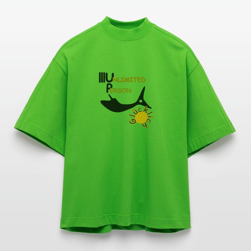 Glücklich Heavyweight Oversized Organic Boxy T-Shirt Made in EU