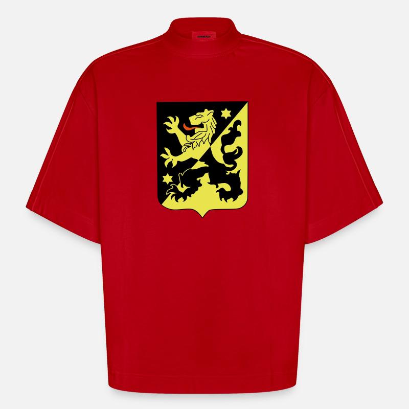 Skaraborg FTW - Heavyweight Oversized Organic Boxy T-Shirt Made in EU - Rot
