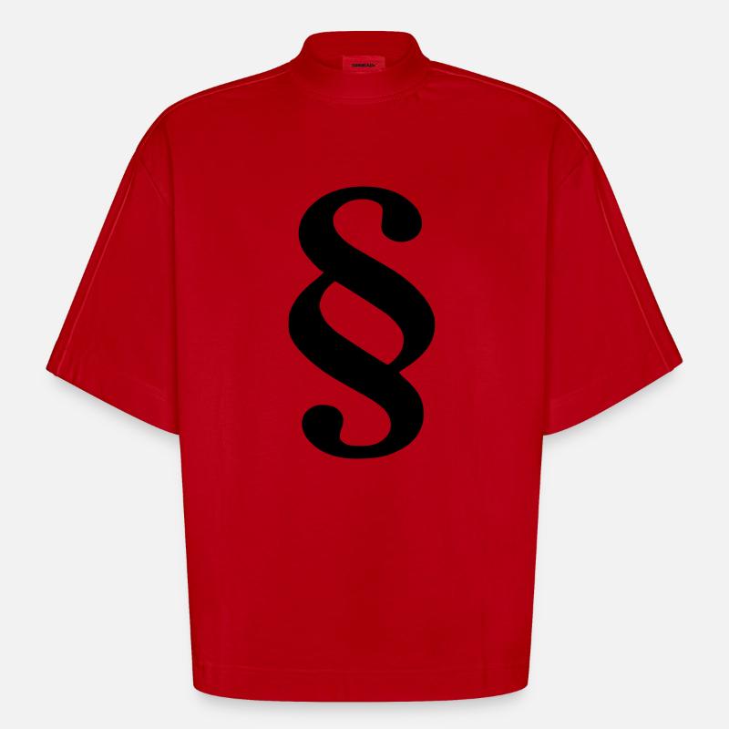 Paragraph - Heavyweight Oversized Organic Boxy T-Shirt Made in EU - Rot