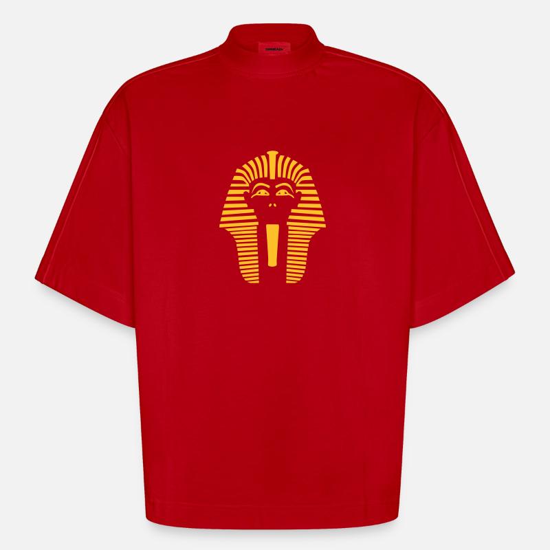 Pharao - Heavyweight Oversized Organic Boxy T-Shirt Made in EU - Rot