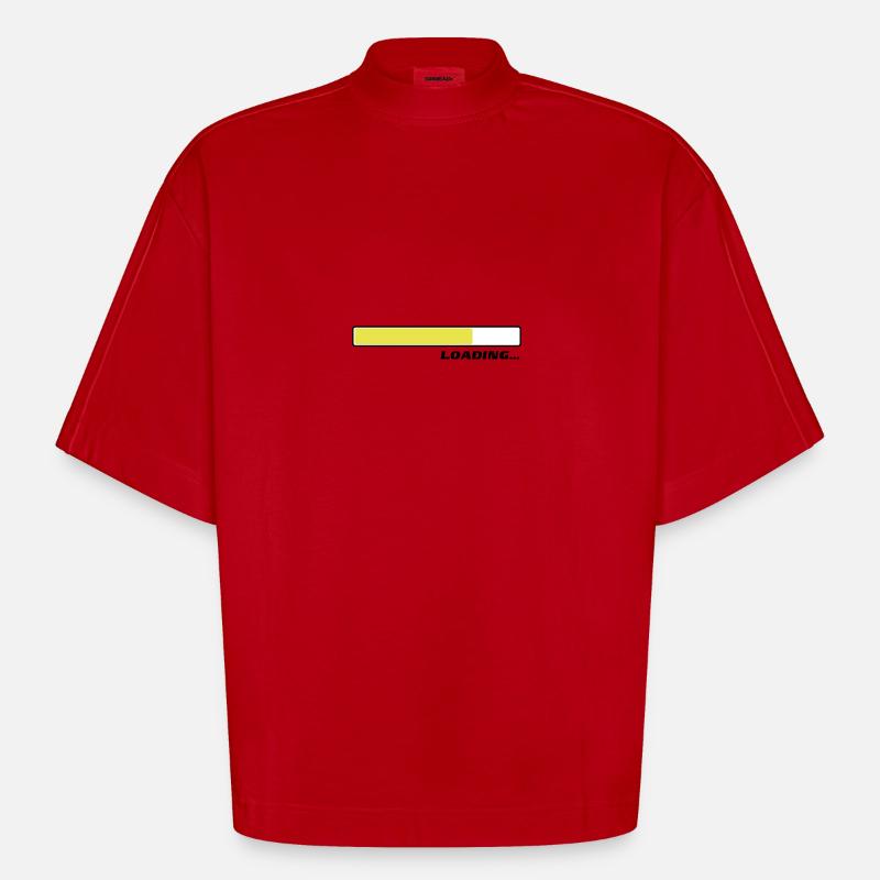 Loading... Ladebalken Status 3c - Heavyweight Oversized Organic Boxy T-Shirt Made in EU - Rot