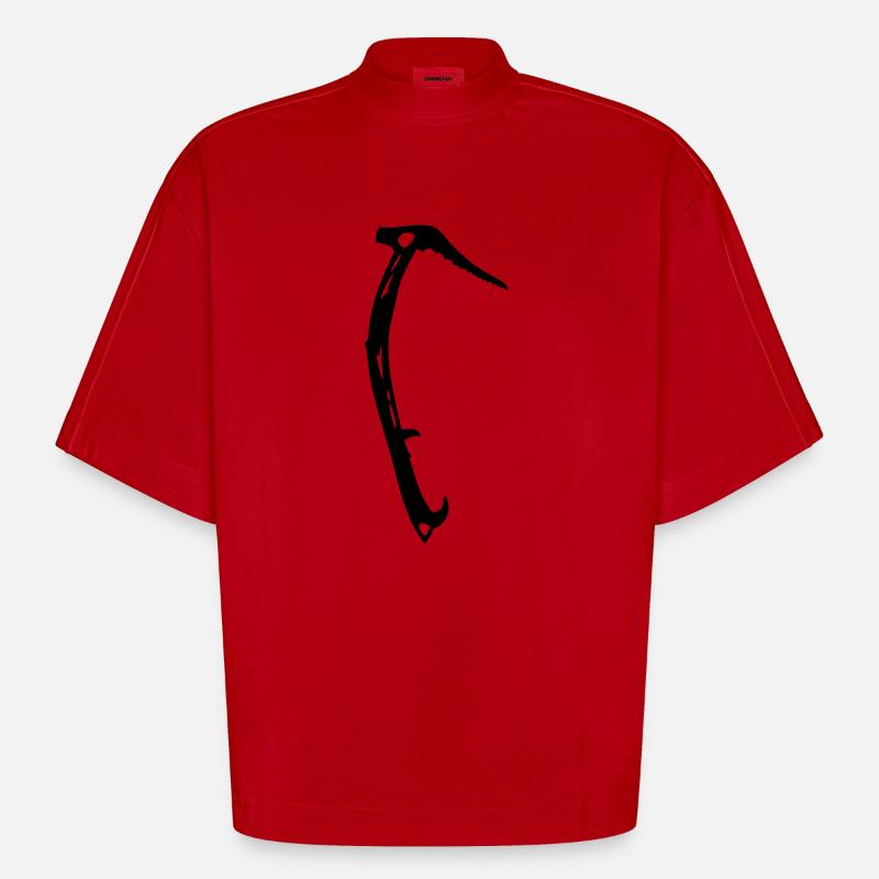 Eispickel - Heavyweight Oversized Organic Boxy T-Shirt Made in EU - Rot