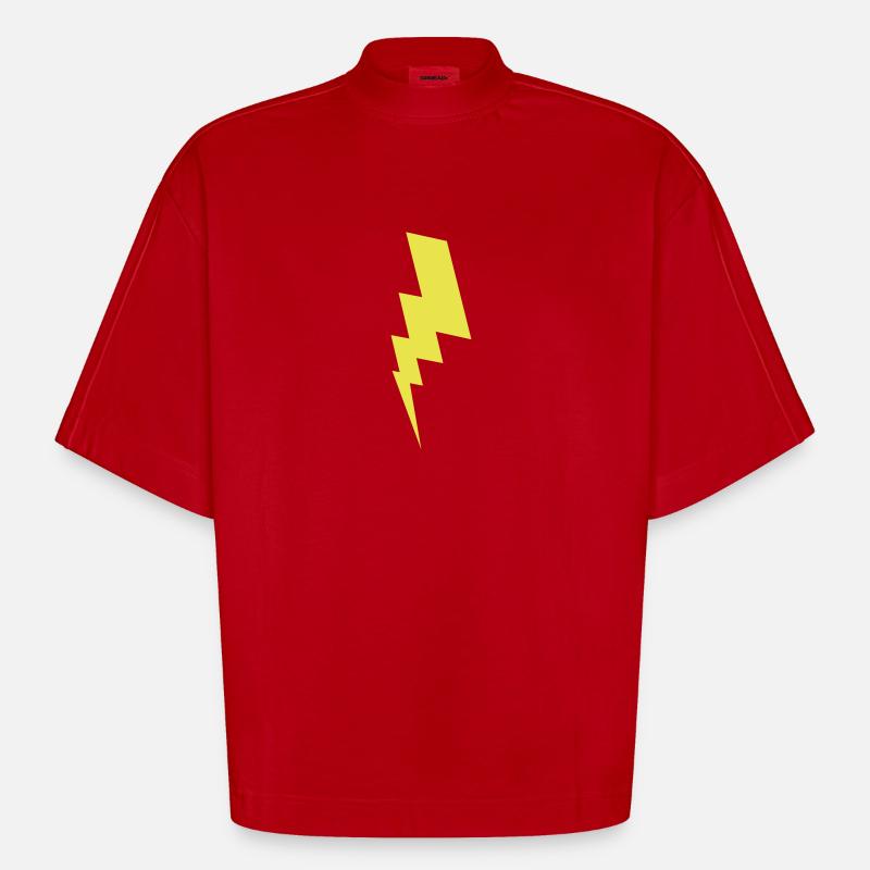 Blitz - Heavyweight Oversized Organic Boxy T-Shirt Made in EU - Rot