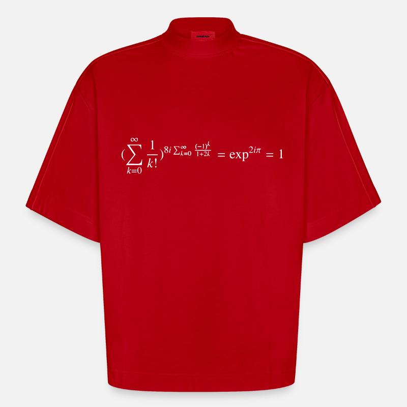 Keep it Simple - T-shirt bio épais oversize Boxy fabriqué en UE - rouge