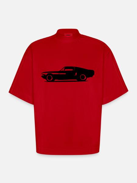 alt - Heavyweight Oversized Organic Boxy T-Shirt Made in EU - Rot