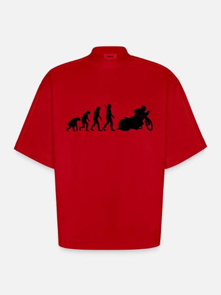 Speedway - Heavyweight Oversized Organic Boxy T-Shirt Made in EU - Rot