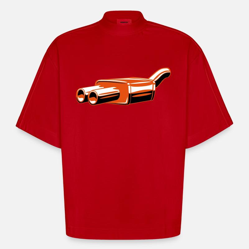 Expirez! - T-shirt bio épais oversize Boxy fabriqué en UE - rouge
