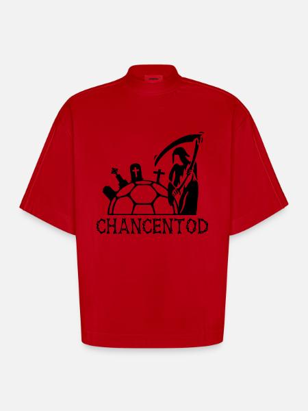Handball Chancentod 2 - Heavyweight Oversized Organic Boxy T-Shirt Made in EU - Rot