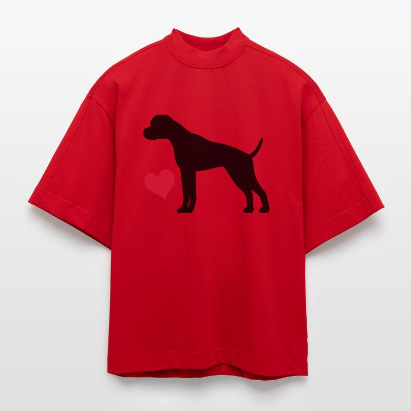 bokser Heavyweight oversized organic boxy T-shirt made in EU