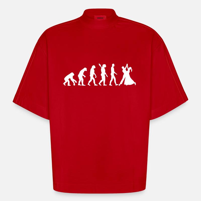 Walzer - Heavyweight Oversized Organic Boxy T-Shirt Made in EU - Rot